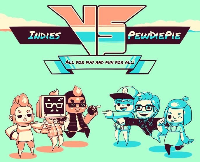 Indies VS PewDiePie Promotional Artwork